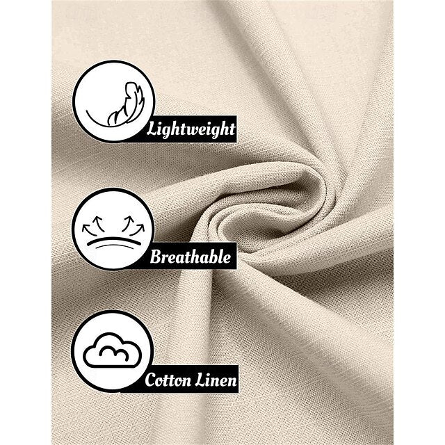 Men's Linen Casual Beach Summer Wear Shirt