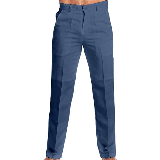 Dress Pants Beach Linen Trousers Men's Summer Pants Pants