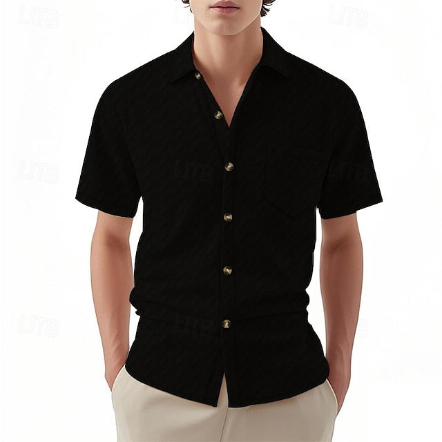 Beach Button Up Men's Casual Summer Shirt