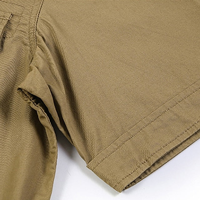 Work Shirts Casual Button Workwear Men's Shirt