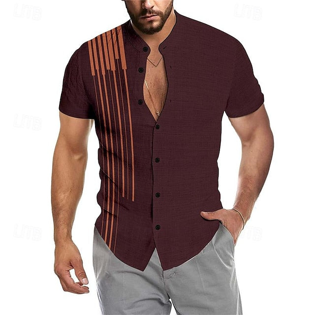 Mandarin Men's Shirt Collar Chinese