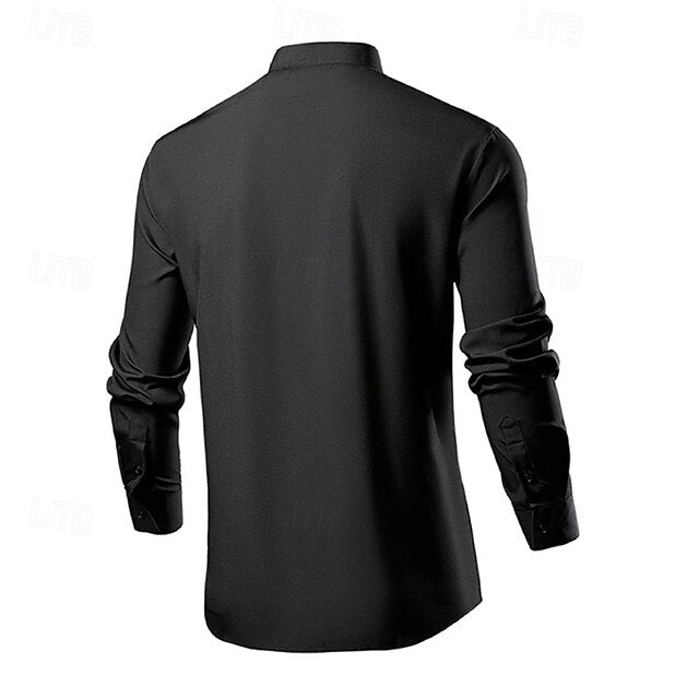 Shirt Casual Up Summer Button Men's Beach