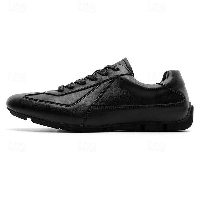 Men's with Rubber White Brown Sneakers Sole Suede Dark