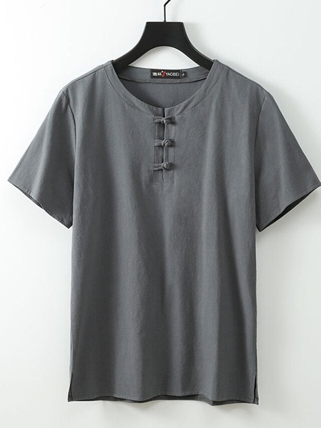 Summer Beach Vacation Plain Shirt Men's Casual