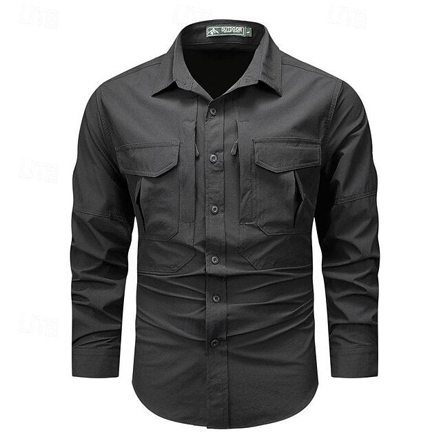 Work Shirt Men's Workwear Button Shirts Up