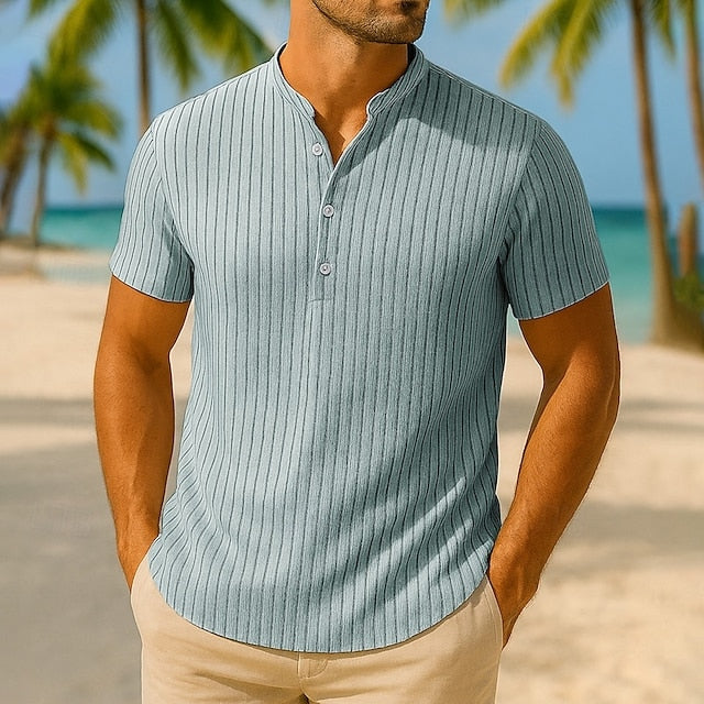 Men's Shirt Casual Popover Cotton Linen