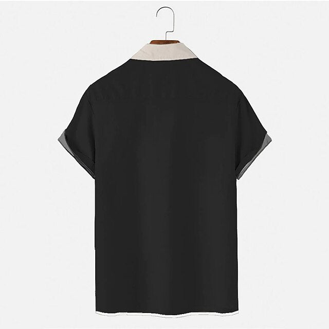 Bowling Shirt Summer Collar Men's Cuban