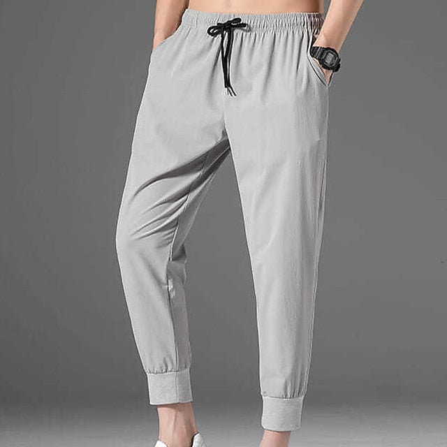 Men's Pants Pocket Cropped Casual Athletic