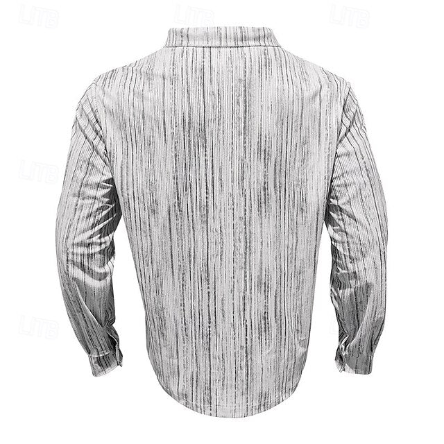 Button Shirt Casual Beach Summer Up Men's