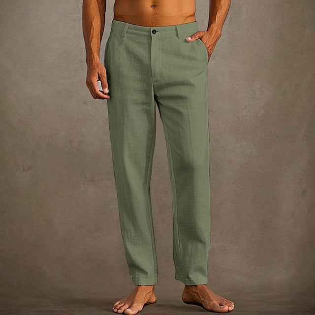 Trousers Pants Pants Pocket Linen Pants Summer Beach Men's
