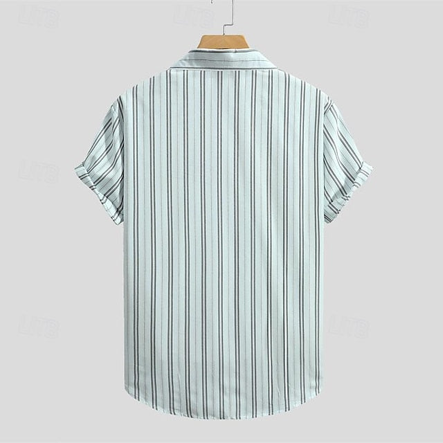 Shirt Up Button Beach Summer Men's Casual