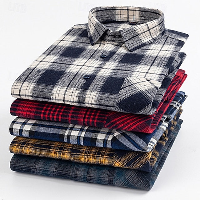 Summer Button Shirt Men's Up Beach Casual
