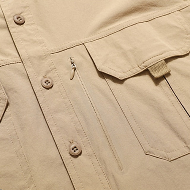 Workwear Shirts Button Shirt Men's Work Up