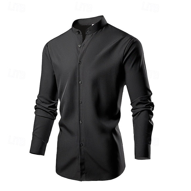 Shirt Casual Up Summer Button Men's Beach