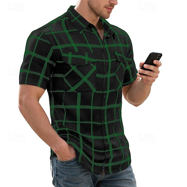 Men's Button Beach Up Summer Casual Shirt