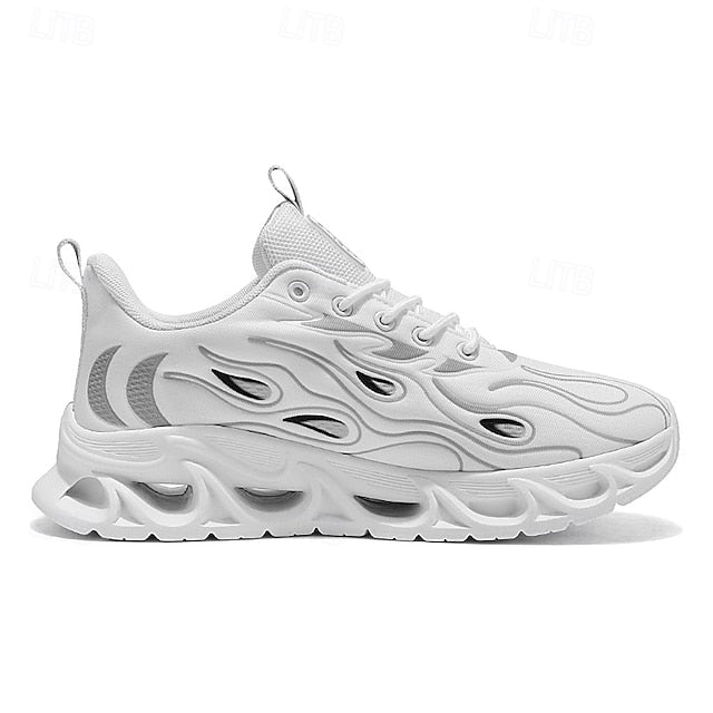 Detailing Red Men's Flame with Running Shoes