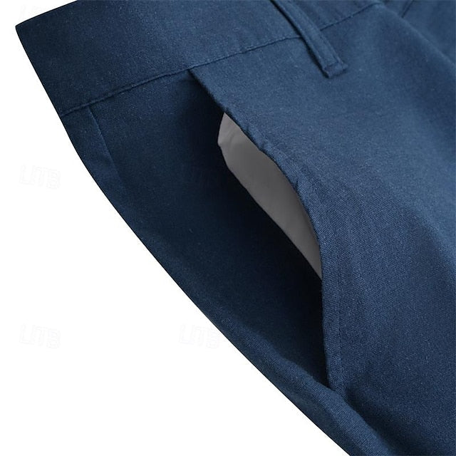 Dress Pants Beach Linen Trousers Men's Summer Pants Pants