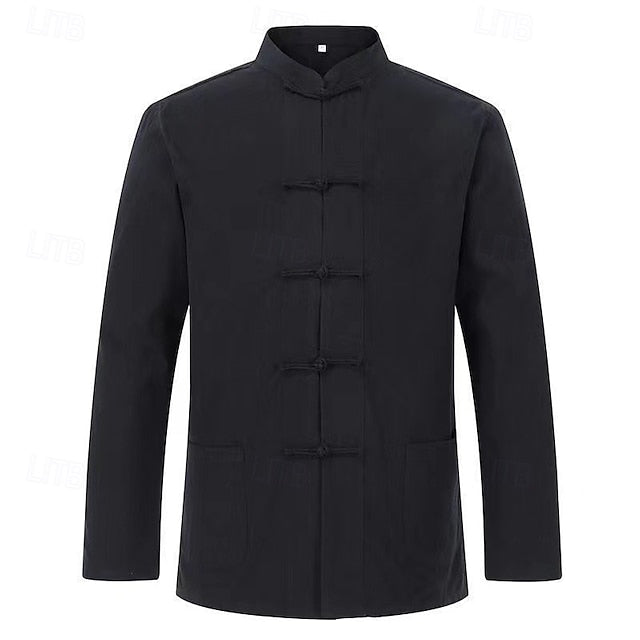 Button Casual Linen Men's Cotton Shirt Up