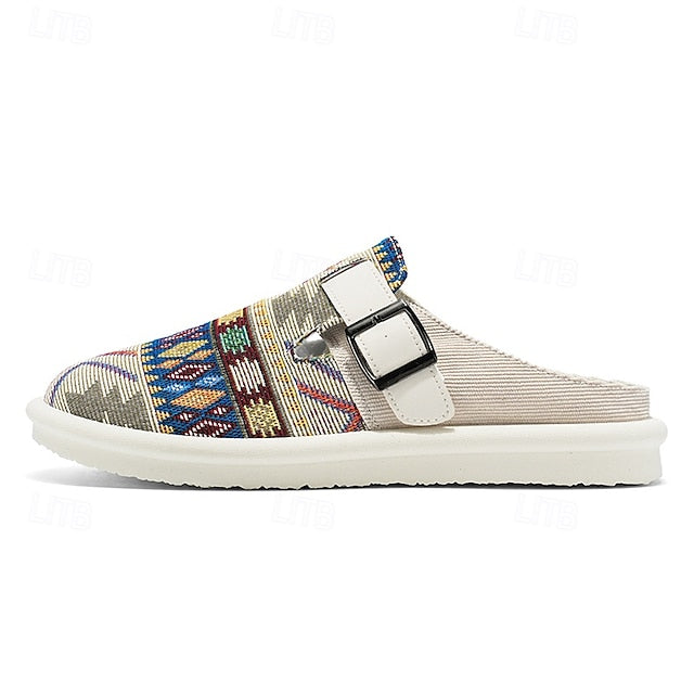 Adjustable with – Slip-On Strap Grey Men's Shoes Walking