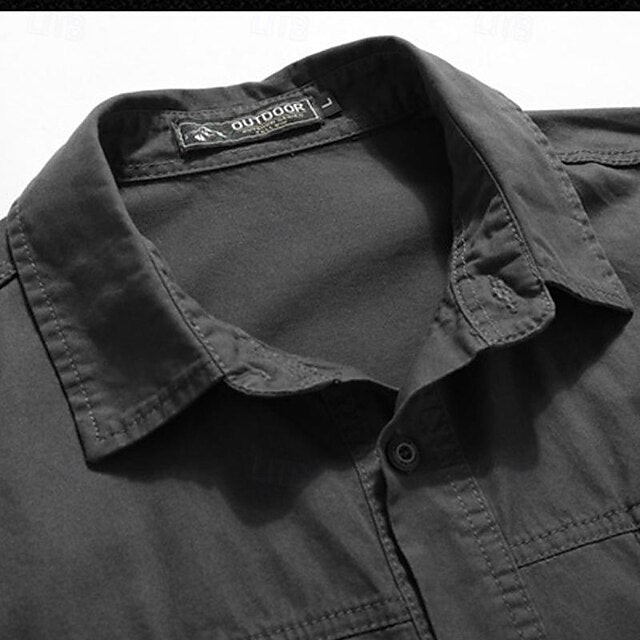 Men's Casual Up Button Shirt Beach Summer
