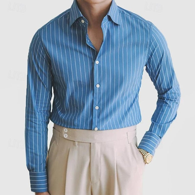 Shirt Button Beach Men's Summer Casual Up
