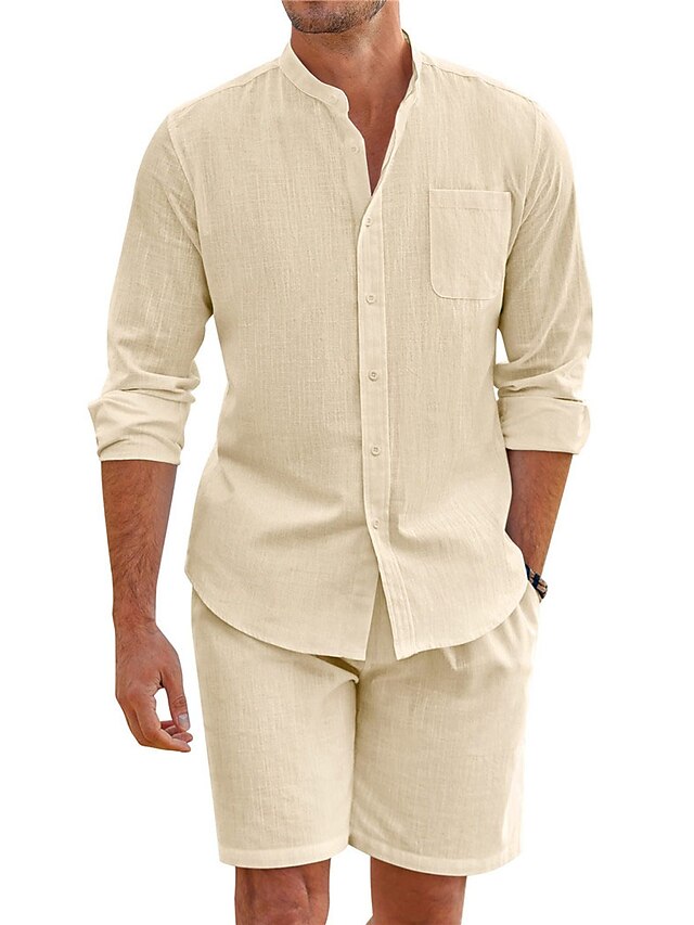 Shirt Collar Piece 2 Men's Mandarin Chinese