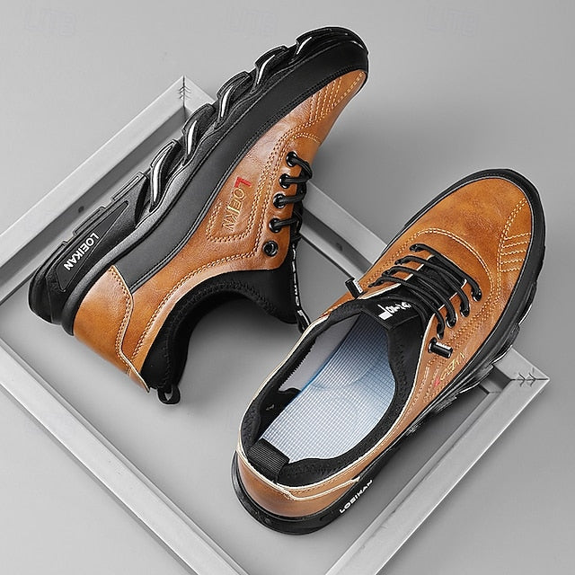 Shoes Men's in Outdoor Black Tan Rugged