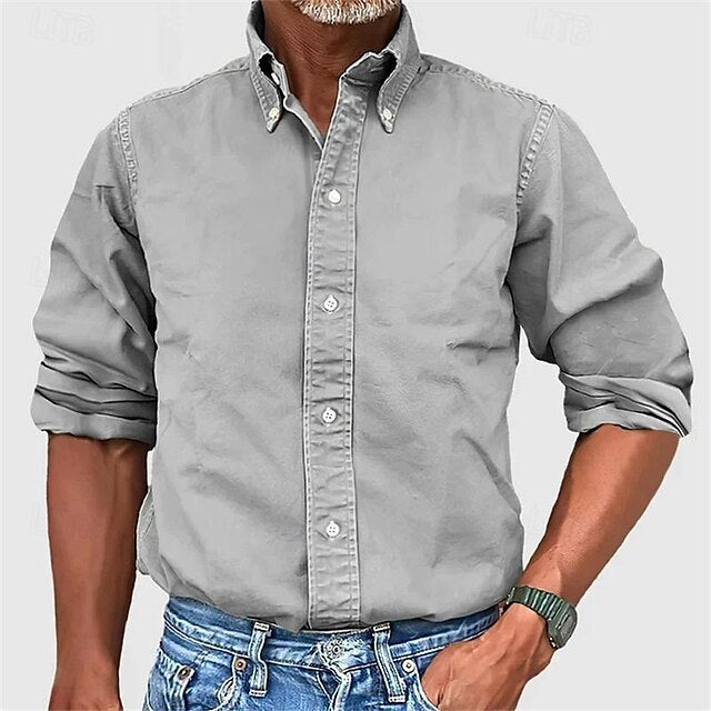 Button Summer Men's Up Beach Casual Shirt