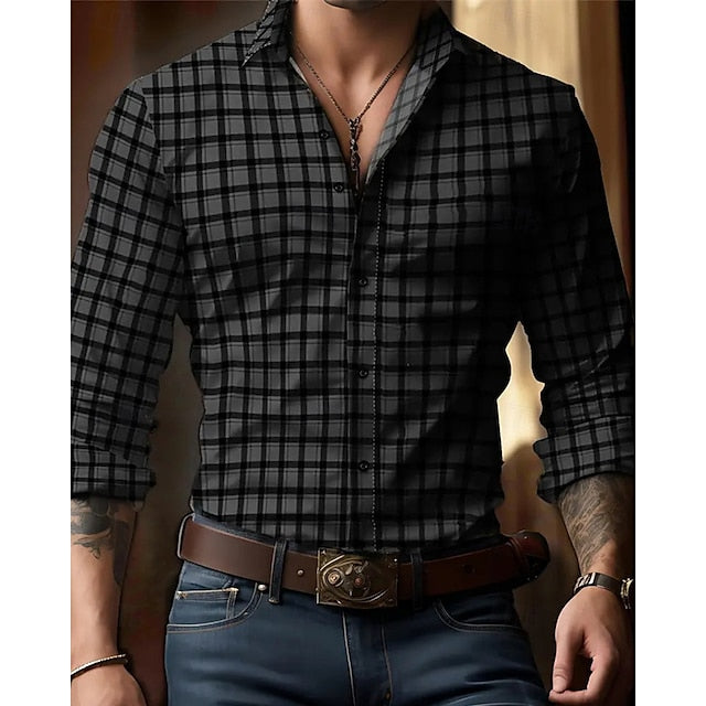 Corduroy Casual Men's Plain Up Shirt Button