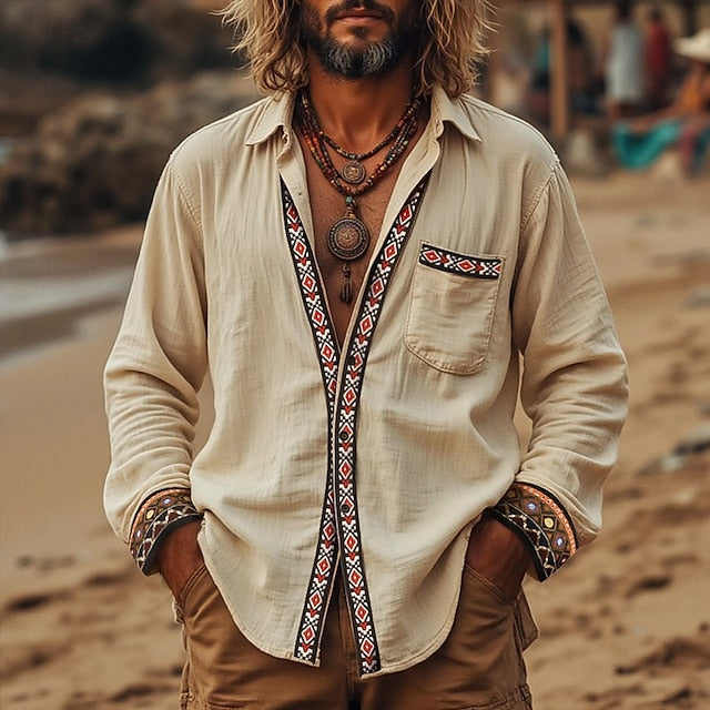 Men's Pants Trousers Beach Pants Summer Pants Linen