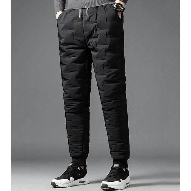 Fleece Men's Pants Trousers Sherpa Joggers Sweatpants