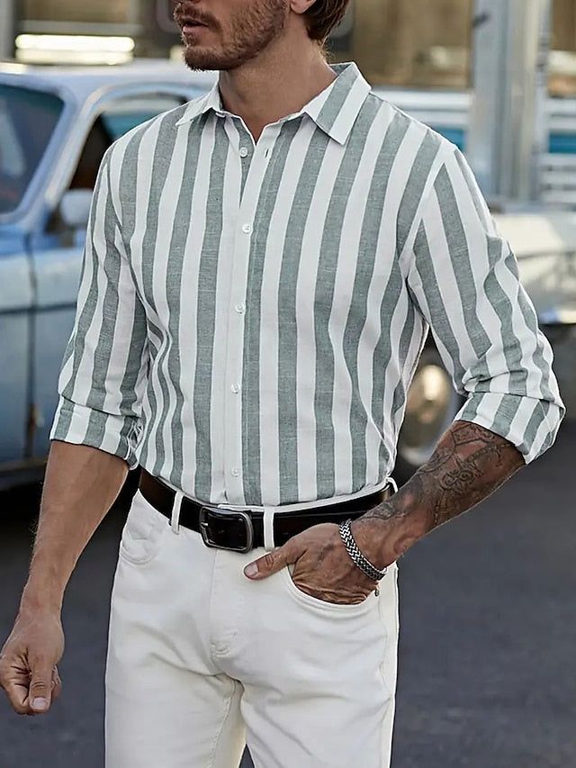 Up Shirt Men's Summer Button Casual