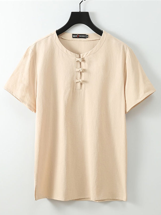 Summer Beach Vacation Plain Shirt Men's Casual