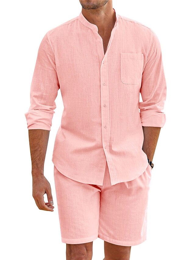 Shirt Collar Piece 2 Men's Mandarin Chinese