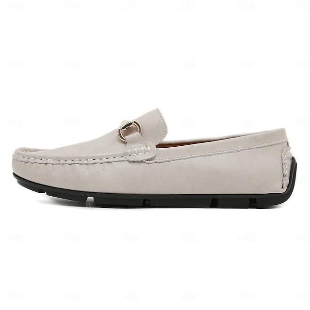 with Moccasins Men's Yellow Buckle Metal