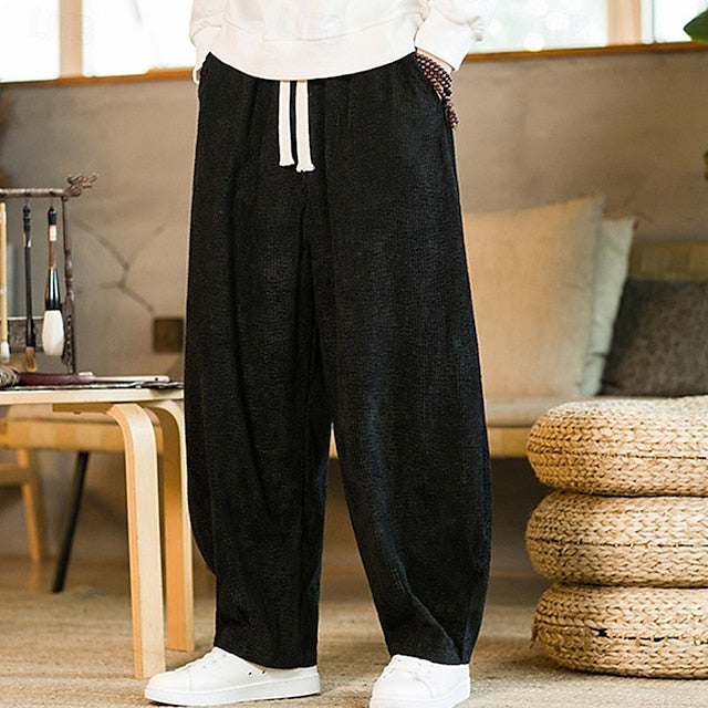 Corduroy Casual Pocket Men's Trousers Pants