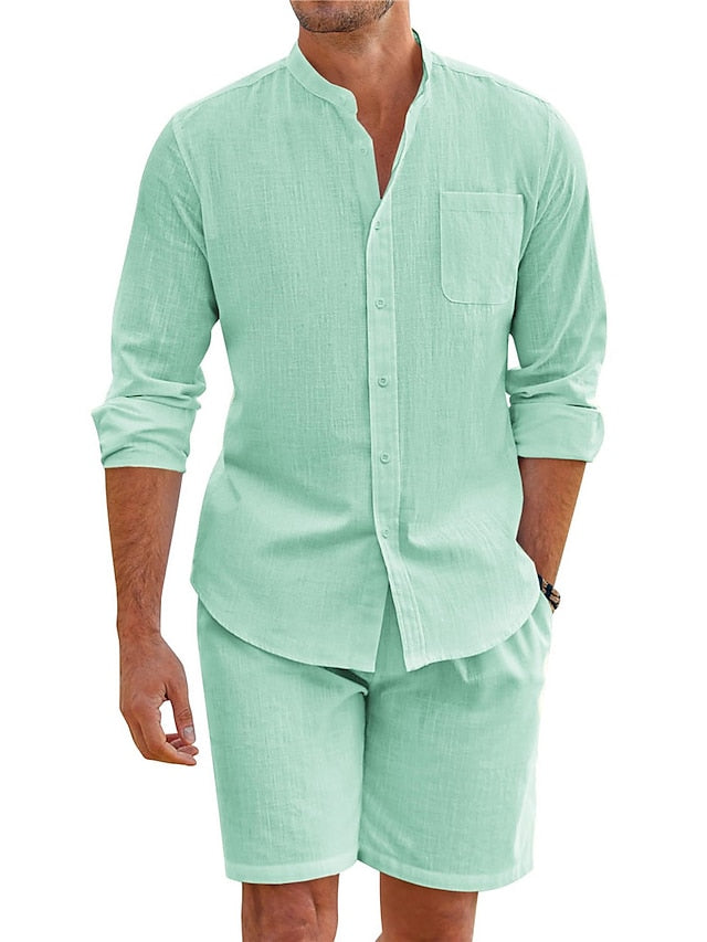 Shirt Collar Piece 2 Men's Mandarin Chinese