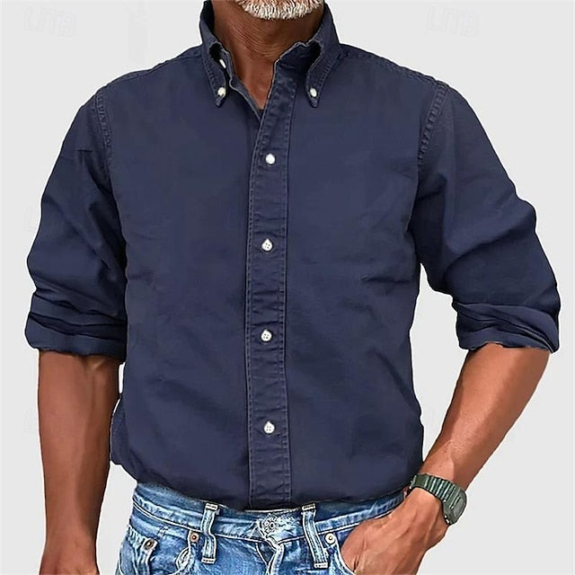 Button Summer Men's Up Beach Casual Shirt