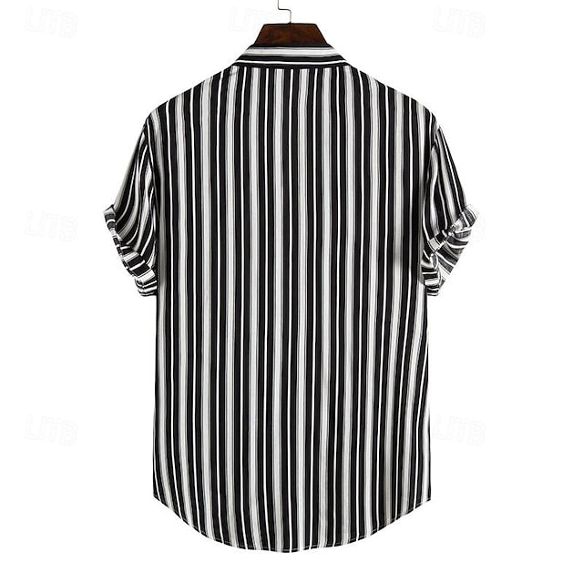 Beach Men's Up Button Casual Shirt Summer