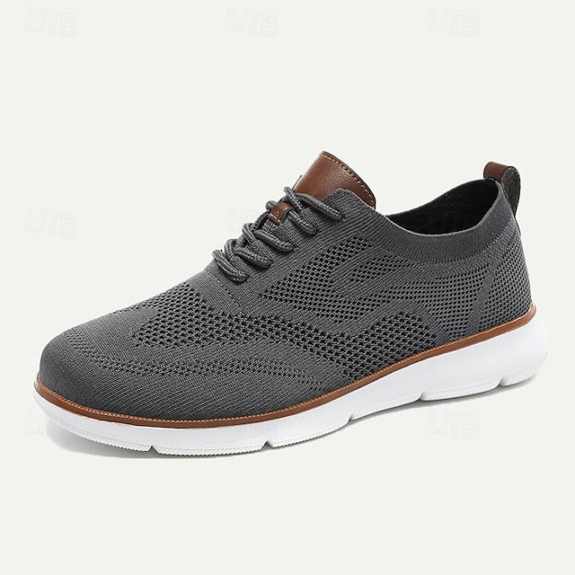 Sneakers Breathable - Knit Casual Men's Lightweight Walking