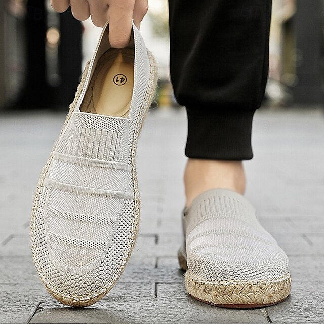 Men's with – Design Vacation Woven Espadrilles Beige