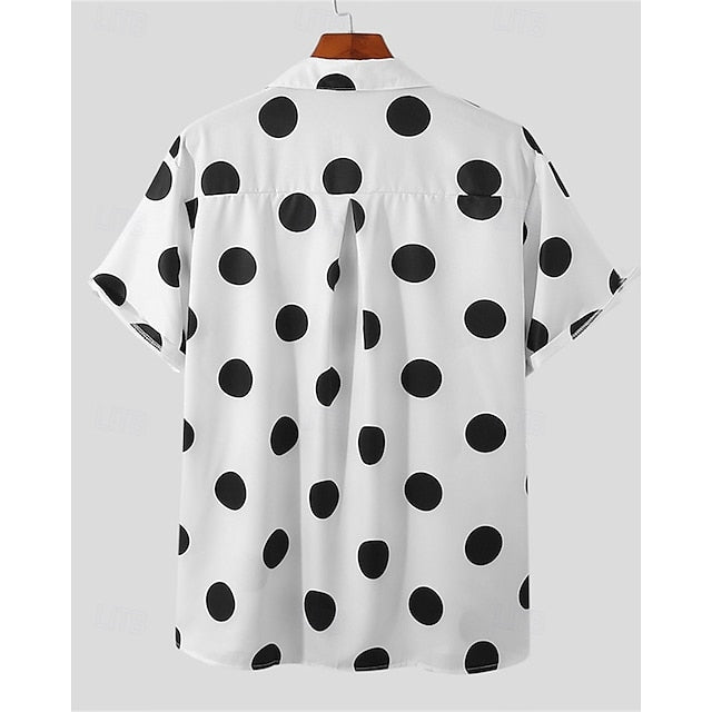 Summer Casual Men's Up Shirt Beach Button