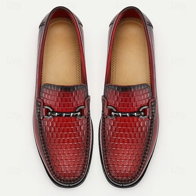 White Espadrille Men's Shoes Slip-On Artistic with
