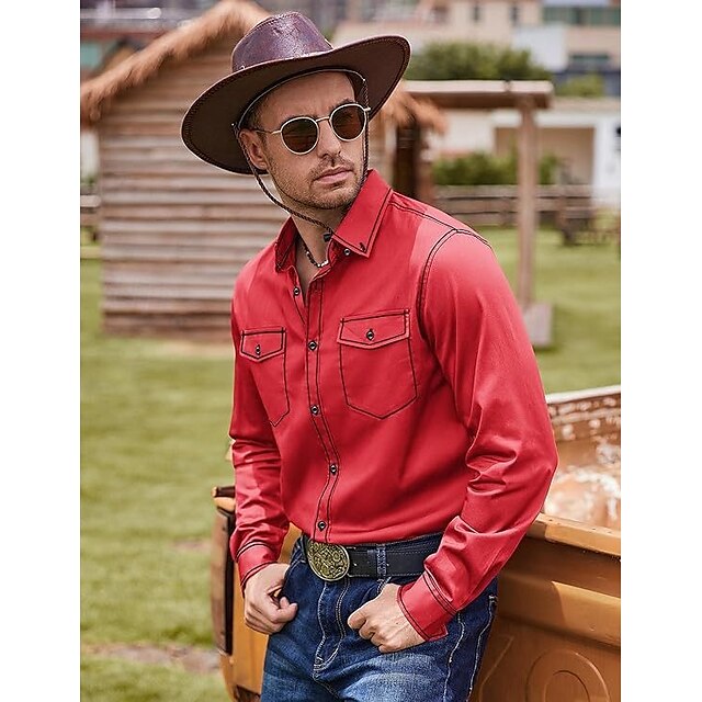Up Summer Button Men's Shirt Beach Casual