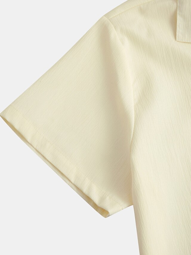 Casual Black Up Button Men's Summer Shirt