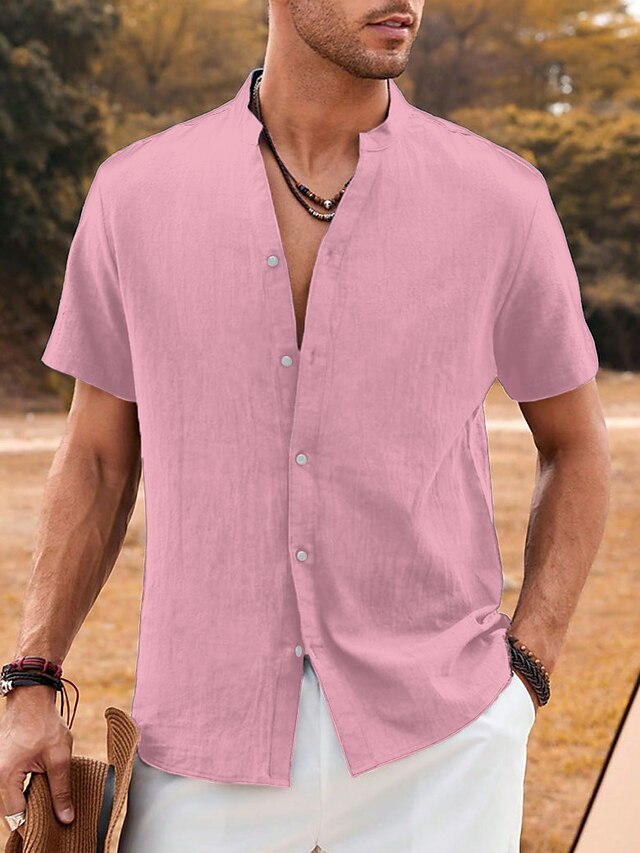 Men's Collar Chinese Shirt Mandarin