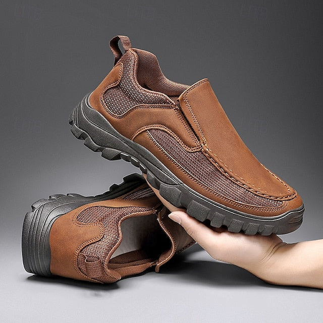Design Maroon Stylish Sandals Men's with Perforated Slip-On