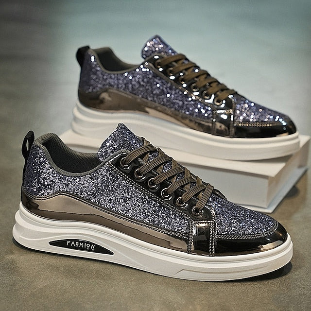 PU Casual Walking Slip Comfortable Sneakers Men's Leather