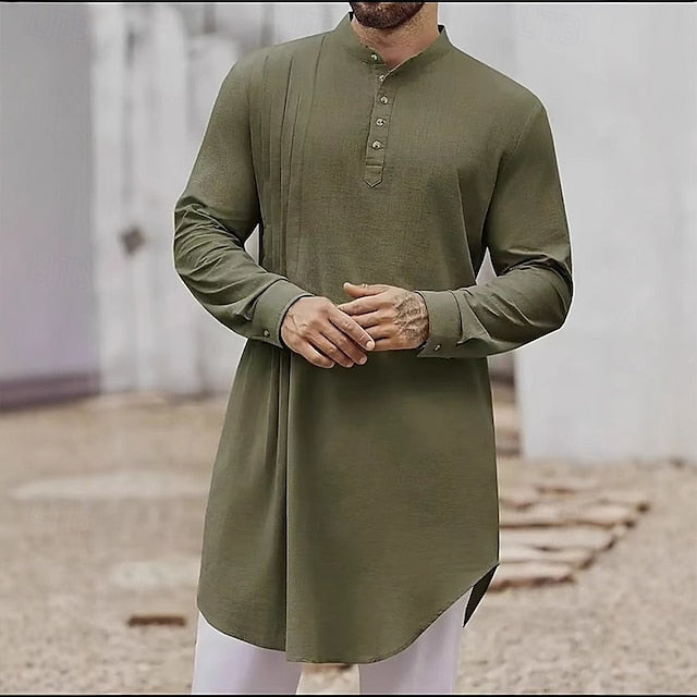 White Muslim Dark Thobe Shirt Black Blue Robe Navy Men's