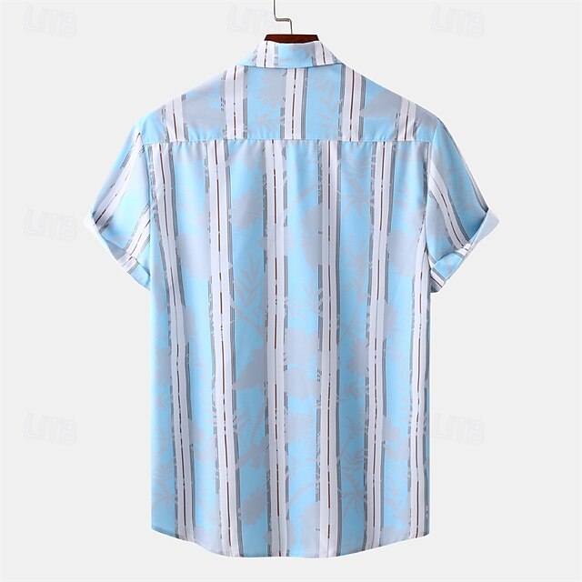 Button Men's Up Beach Summer Casual Shirt